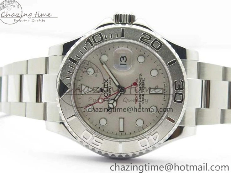 Dial Yacht-Master Silver Best SS SA3135 Edition Maker Bp on SS 116622 Bracelet 0501